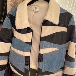 Opening Ceremony Denim Patchwork Jacket